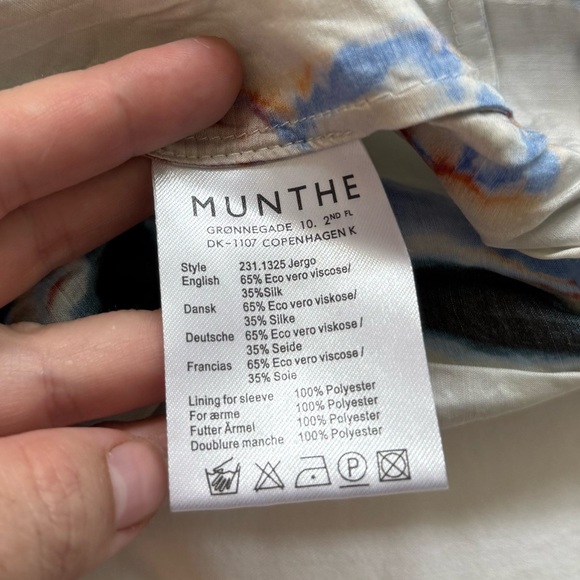 Munthe Jergo Dress size 6 100% silk - Picture 7 of 8